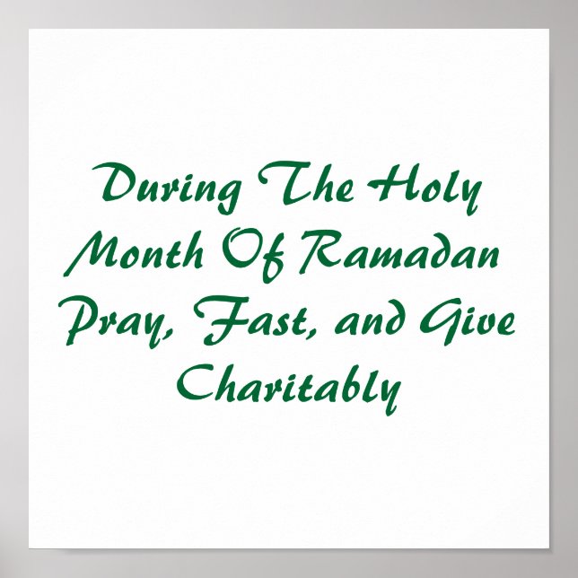 Heiliger Monat Ramadan Poster (Vorne)