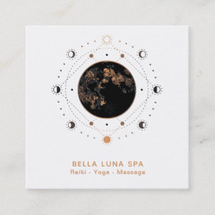 ~* Heiliger Mond Phases Universe Stars Shaman Luna Quadratische Visitenkarte