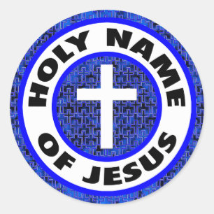 Heiliger Name Jesu Runder Aufkleber