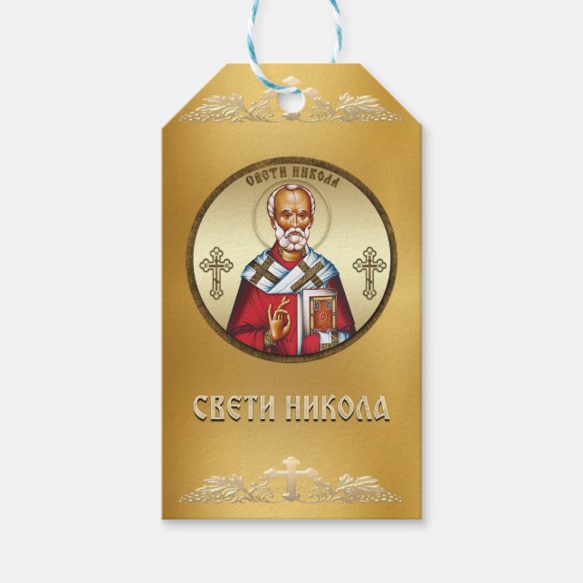 Heiliger Nikolaus serbisch Geschenkanhänger (Vorderseite)