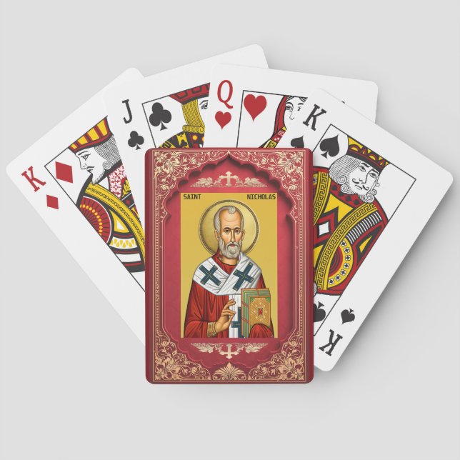 Heiliger Nikolaus Spielkarten (Rückseite)