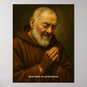 Heiliger Padre Pio von Pietrelcina Kunstprint Poster