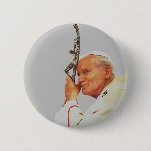 Heiliger Papst Johannes Paul II. Button