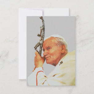 Heiliger Papst Johannes Paul II. Dankeskarte