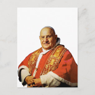 Heiliger Papst Johannes XXIII. Oberhaupt der katho Postkarte