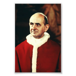 Heiliger Papst Paul VI. Oberhaupt der katholischen Fotodruck