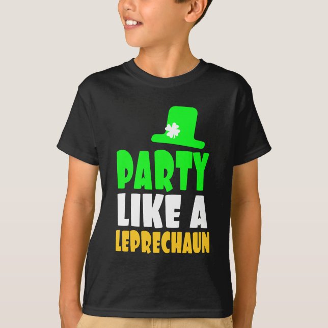 Heiliger Patrick-Kobold-Party T-Shirt (Vorderseite)