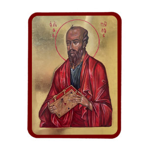 Heiliger PAULUS Der Apostel Orthodoxe Ikone Magnet
