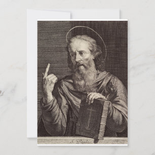 Heiliger Paulus, der Apostel, Schutzpatron der Sch Dankeskarte