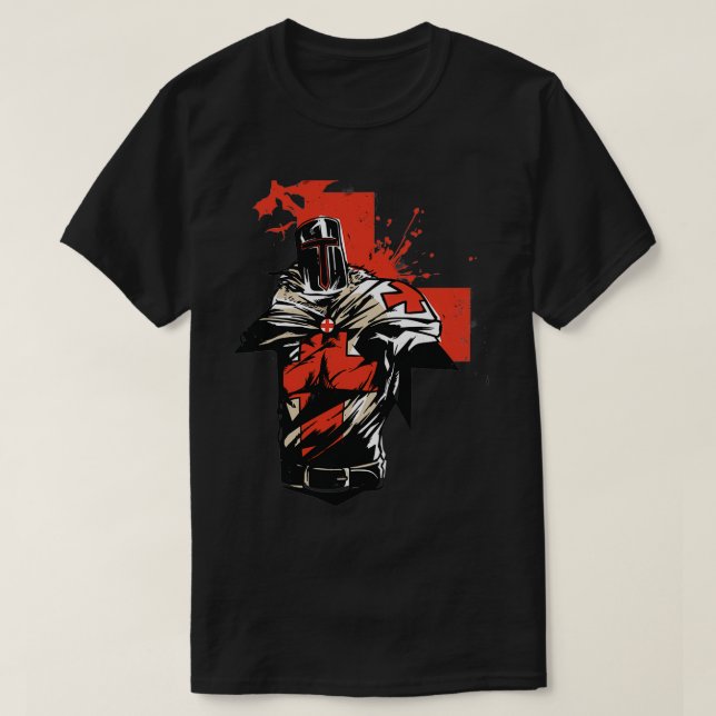 Heiliger Ritter Templar T-Shirt (Design vorne)