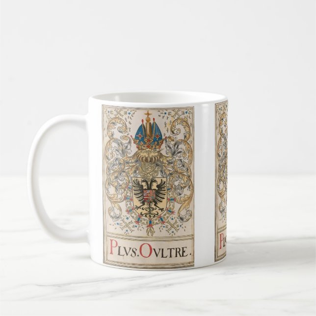 Heiliger römischer Kaiser Charles V. Wappen Kaffeetasse (Links)
