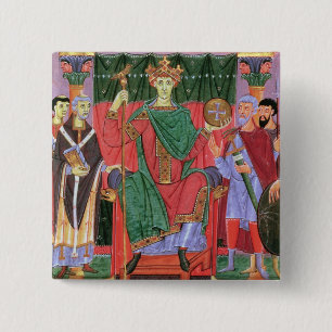 Heiliger römischer Kaiser Otto Frau-Cim.4453 f.42 Button
