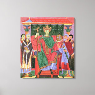 Heiliger römischer Kaiser Otto Frau-Cim.4453 f.42 Leinwanddruck