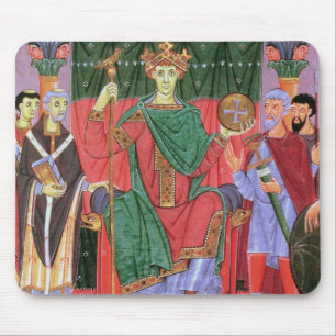 Heiliger römischer Kaiser Otto Frau-Cim.4453 f.42 Mousepad