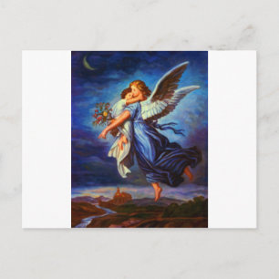 Heiliger Schutzengel - Schutzengel 7 Öl Postkarte