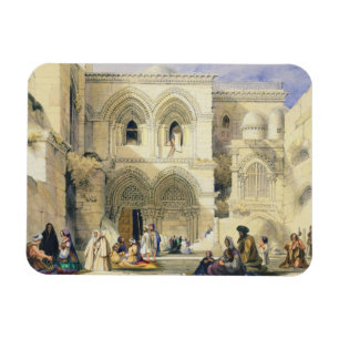 Heiliger Sepulcher in Jerusalem (Farbe litho) Magnet