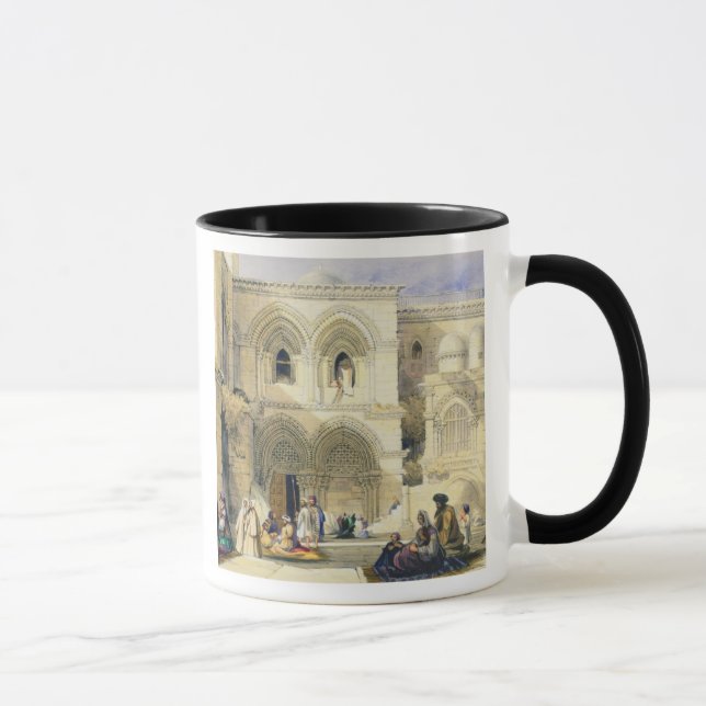 Heiliger Sepulchre, in Jerusalem (Farbelitho) Tasse (Rechts)