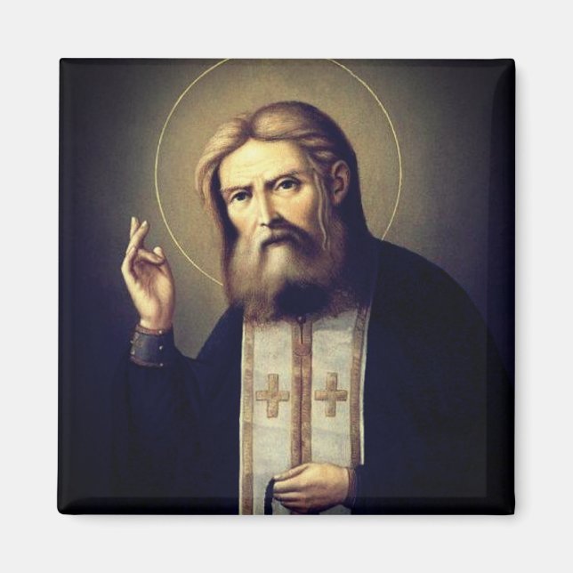 Heiliger Seraphim von Sarov Magnet (Vorne)