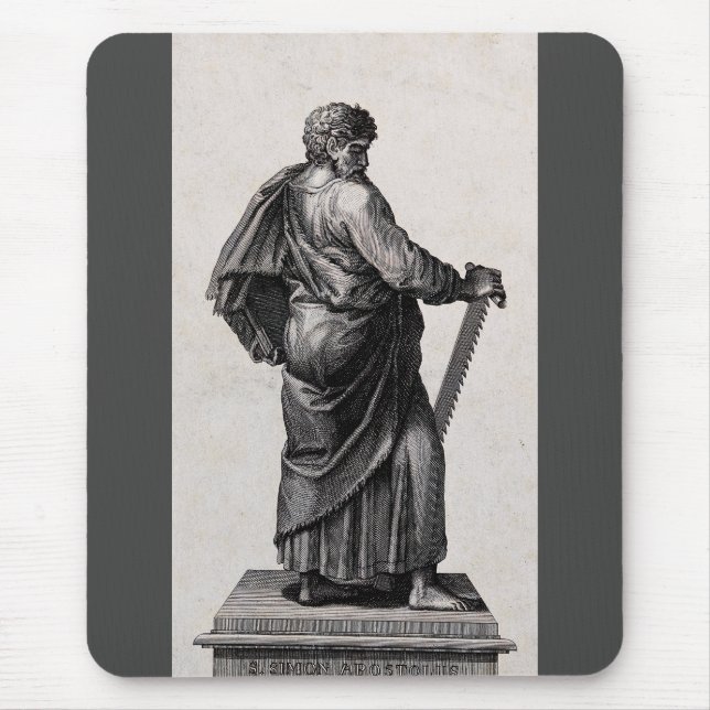 Heiliger Simon der Zelot Apostel und Prediger Mousepad (Vorne)