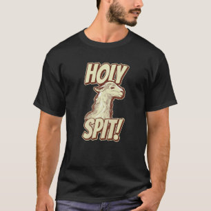 Heiliger Speichel Wortspiel für einen Llama-Fan T-Shirt