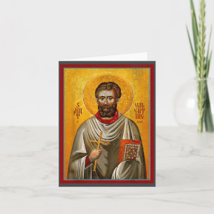 Heiliger St. Valentin Ostorthodoxe byzantinische K Karte