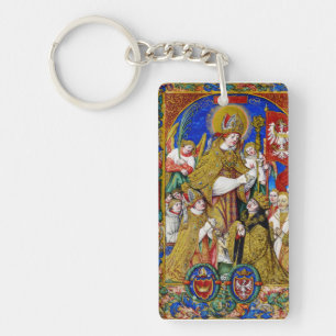 Heiliger Stanislaus Bischof und Märtyrer Fine Art Schlüsselanhänger