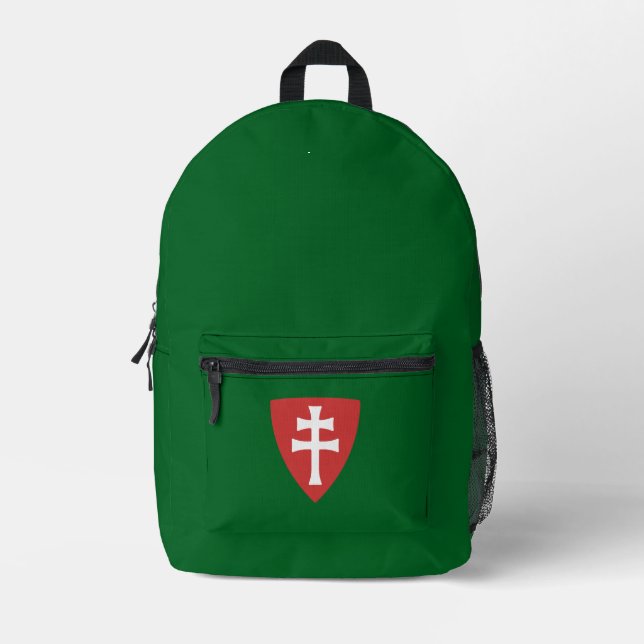 Heiliger Stephan ungarisches Kreuzsymbol Bedruckter Rucksack (Vorderseite)