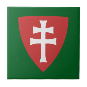 Heiliger Stephan ungarisches Kreuzsymbol Fliese