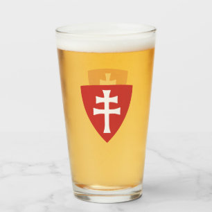 Heiliger Stephan ungarisches Kreuzsymbol Glas