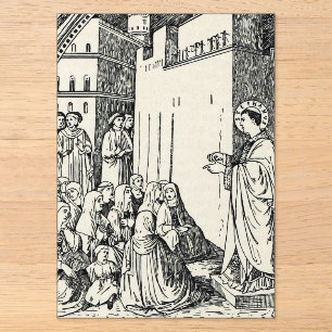 Heiliger Stephanus der Protomärtyrer Feine Kunst I Acryleinladungen