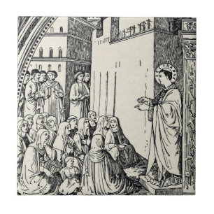 Heiliger Stephanus der Protomärtyrer Feine Kunst I Fliese