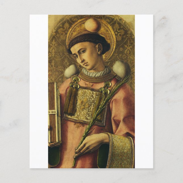 Heiliger Stephanus der Protomärtyrer feine Kunst-I Flyer (Vorne)