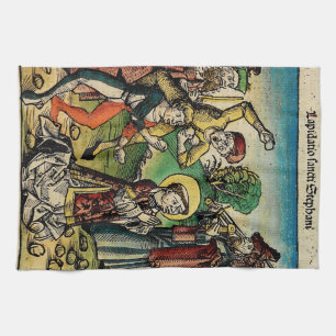 Heiliger Stephanus der Protomärtyrer Feine Kunst-I Geschirrtuch