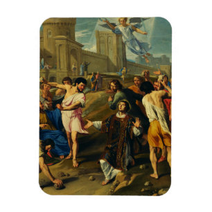 Heiliger Stephanus der Protomärtyrer feine Kunst-I Magnet