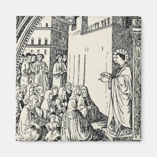Heiliger Stephanus der Protomärtyrer Feine Kunst-I Magnet