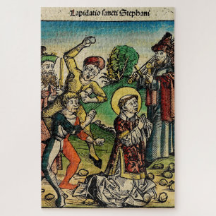 Heiliger Stephanus der Protomärtyrer feine Kunst-I Puzzle