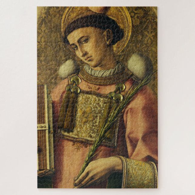 Heiliger Stephanus der Protomärtyrer feine Kunst-I Puzzle (Vertikal)