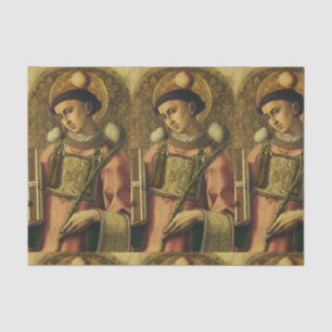 Heiliger Stephanus der Protomärtyrer Feine Kunst-I Seidenpapier