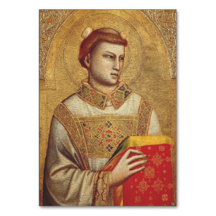 Heiliger Stephanus von Giotto Kunstreproduktion Tischnummer