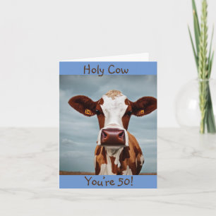 Heiliger Strohsack, du bist 50 Karte