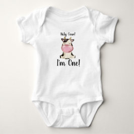 Heiliger Strohsack, ich bin Eins, First Birthday B Baby Strampler