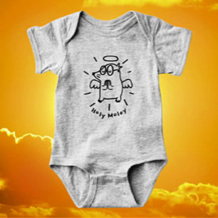 Heiliger Strohsack Süßer Engel-Maulwurf-Baby-Bod Baby Strampler