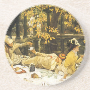 Heiliger Tag, das Picknick von James Tissot, vikto Untersetzer