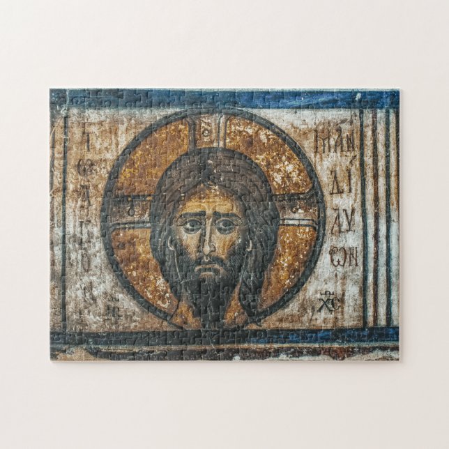 Heiliger Taschentuch Jesus Christus Orthodox Symbo Puzzle (Horizontal)