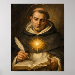 Heiliger Thomas von Aquin Kunstprint Poster