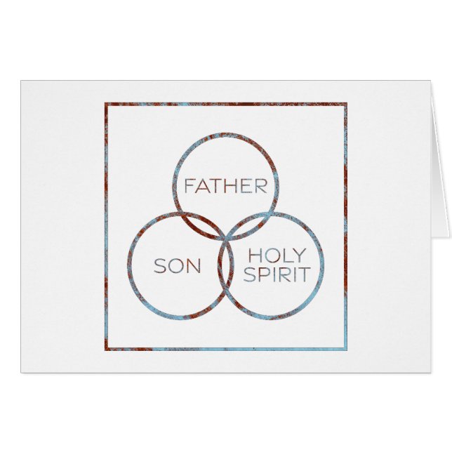 Heiliger Trinity Vater Sohn Heiliger Geist (Vorderseite (Horizontal))