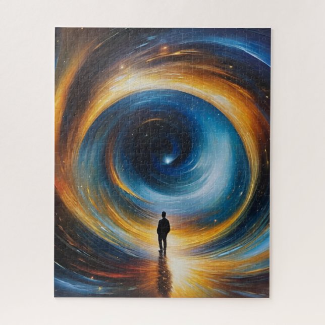 Heiliger unbekannter Mensch in den Vortex Puzzle (Vertikal)
