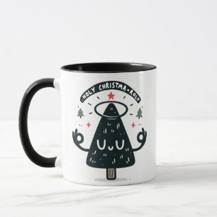 Heiliger Weihnachts-Roly-Becher – Lustiger meditie Tasse