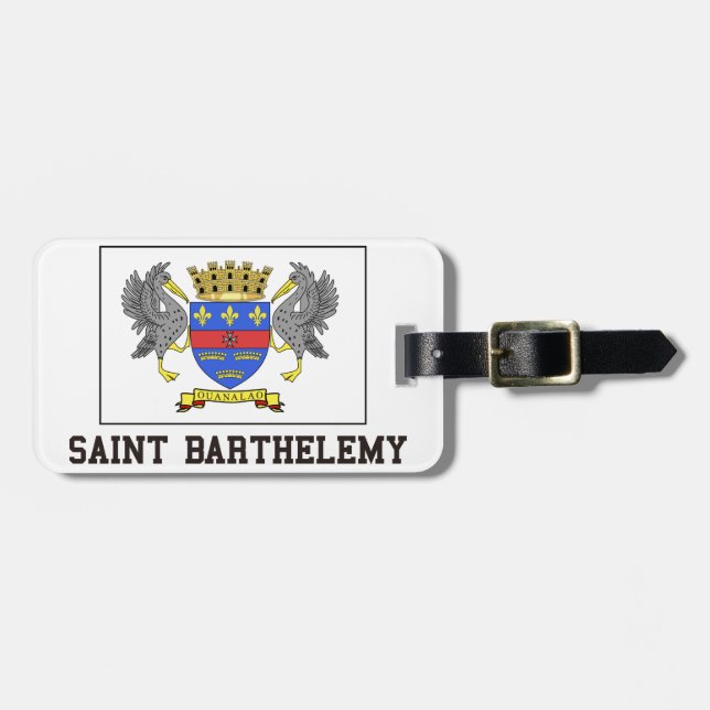 Heiliges Barthelemy Gepäckanhänger (Vorderseite horizontal)