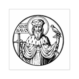 Heiliges Bavo östlicher orthodoxer Katholischer Gummistempel